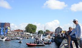 Streikas prieš verslinę žvejybą Kuršių mariose