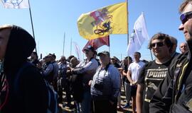 Streikas prieš verslinę žvejybą Kuršių mariose