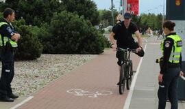 Policija stiprina dviratininkų kontrolę