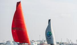 Gotlando lenktynių iššūkis: „Ambersail 2“ ir „Sailing Poland“ pradėjo bekompromisę kovą Klaipėdos uoste