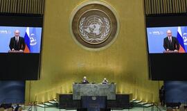 V. Putinas savo kalboje JT liaupsino Rusijos sukurtą vakciną nuo Covid-19