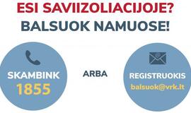 Saviizoliacijoje balsuoti norinčių rinkėjų skaičius auga