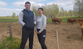 Indrė ir Justinas Petručiai patenkinti ūkininkavimo pradžios rezultatais