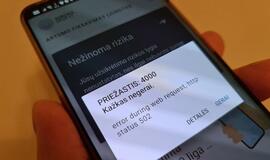 Sutriko programėlės „Korona Stop LT“ veikimas