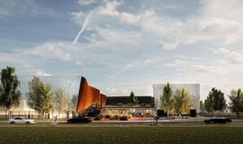 Planuojamas Klaipėdos sporto ir laisvalaikio centras: ledo arena, penkios universalios aikštelės ir čiuožykla terasoje