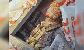 Nepergudravo: Raigarde muitininkai sulaikė statybiniais blokeliais užmaskuotą didelę cigarečių kontrabandą
