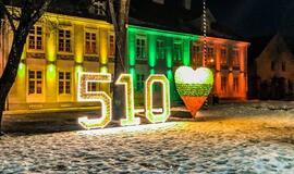 Prie Šilutės dvaro - Šilutės 510 metines simbolizuojantys skaičiai