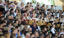 SKAIČIUS. Planuojama, kad šiemet į šventę atvyks per 6,5 tūkst. atlikėjų. Panašiai tiek pat būdavo ir prieš pandemiją. Šventės organizatorių nuotr.