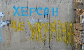 Chersono srityje rusų okupantai ir kolaborantai pridėjo į kelnes, laukdami ukrainiečių puolimo