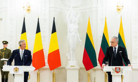 Belgijos karalius Philippe ir Lietuvos prezidentas Gitanas Nausėda