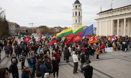 Prie Seimo rengiamas mitingas prieš NT mokesčio įstatymo pataisas