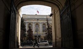 Centrinis bankas praneša apie keturių Rusijos bankų bankroto grėsmę