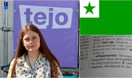 Esperanto kongresas Šventojoje. Auštinė Tamošiūnaitė