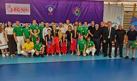 Europos žaidynėse buvo pristatomos lietuviškosios ristynės