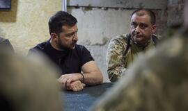 V. Zelenskis patvirtino, kad Ukrainos pajėgos išlaisvino Andrijivką. EPA-ELTA nuotr.