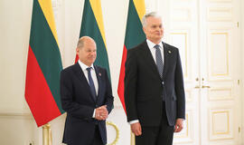 Lietuvos Respublikos prezidentas Gitanas Nausėda susitiko su Vokietijos kancleriu Olafu Scholzu