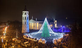 kalėdinė eglė Vilniuje