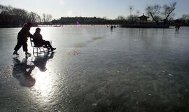 Šalčio banga Kinijoje gerina rekordus