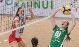 Lietuvos jaunimo tinklinio rinktinės rungtynės. Augusto Četkausko nuotr.