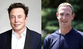 Elonas Muskas ir Markas Zuckerbergas 