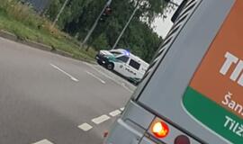 Dėl vairuotojų muštynių transporto eismas Jūrininkų prospekto ir Šilutės plento sankryžoje trumpam sustojo