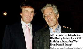 Donaldas Trumpas ir Jefris Epsteinas 1997