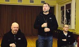 Į susitikimą atvyko UAB „Memel Tactical group“ atstovai (iš kairės) direktorius Robertas Švanys, projektų vadovas Algimantas Poška ir direktoriaus pavaduotojas Saulius Bardauskis.