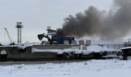 Gaisras Klaipėdos jūrų uoste