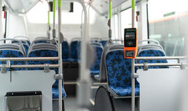 Naujo autobuso salonas