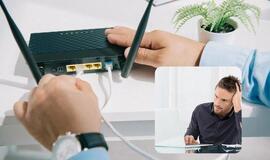 Ar naudojamas ne žemesnės kaip Cat5e klasės kabelis