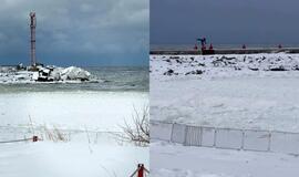 Ledo luitai Klaipėdoje jau kelia grėsmę