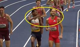 Skandalas Lenkijoje: rekordą fiksavęs bėgimo laimėtojas diskvalifikuotas dėl parodyto gesto