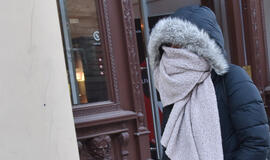 Šaltis, žiema, moteris