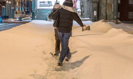 Sniegas, šaligatviai