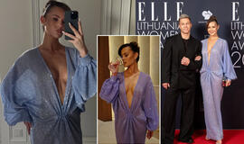 Pramogų elito vakarėlyje Vilniuje dėmesį kaustė Indrė Burlinskaitė