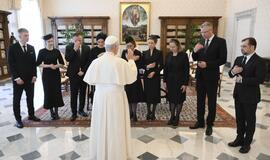 Inga Ruginienė susitiko su popiežiumi