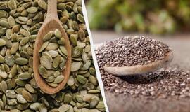 Kas naudingiau – moliūgų sėklos ar chia sėklos