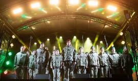 Nepriklausomybės laužai ant istorinio Stalo kalno Vilniuje.