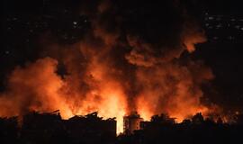 Gaisras Rusijoje po dronų atakos