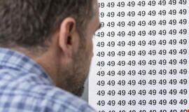 Ar tikrai esate atidūs? Suraskite kitokį skaičių tarp „49“