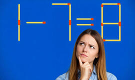 r pavyks ištaisyti neteisingą lygtį 1 – 7 = 8 greitai?