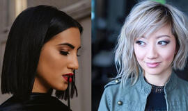 Universalūs vidutinio ilgio plaukų kirpimai