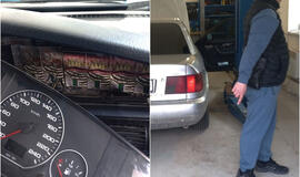 Dieveniškių kilpoje pasieniečiai sulaikė automobilį su slėptuve cigaretėms
