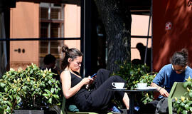 Lauko kavinė, žmonės, Klaipėdos senamiestis