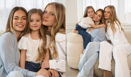 Ingrida Martinkėnaitė parodė ūgtelėjusias lyg du vandens lašai į ją panašias dukras