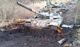 Rusijos tankai Slobozanos purve