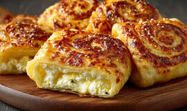 Sūrio paplotėliai keptuvėje