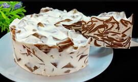 aminame tortą be kepimo ir be biskvitų