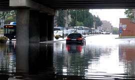 H. Manto gatvės viadukas, lietaus vanduo