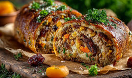 Sultingas mėsos vyniotinis su įdaru